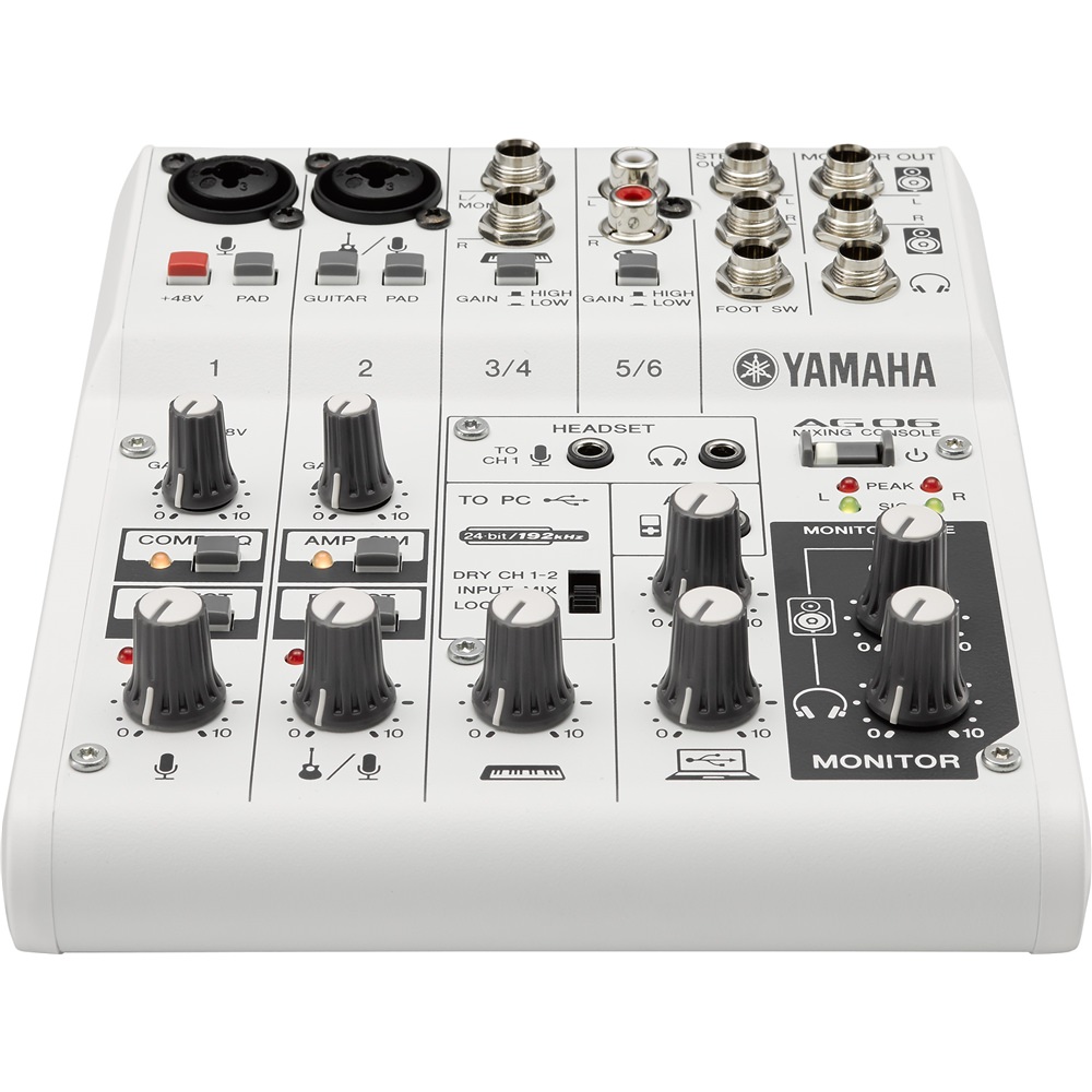 Yamaha AG06 Hybrid Mixing Console - Analogue Mixers - Studio Gear