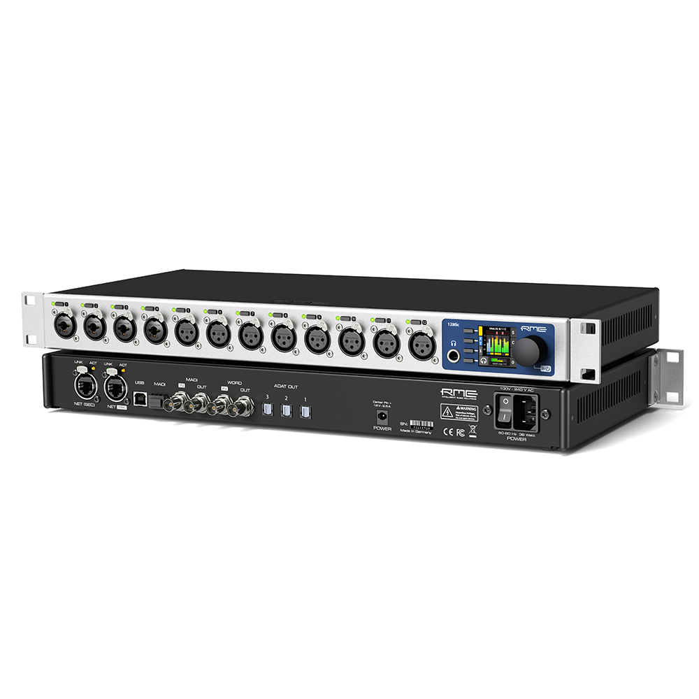 RME 12Mic 12Channel Microphone Preamp ADAT, MADI and AVB Microphone