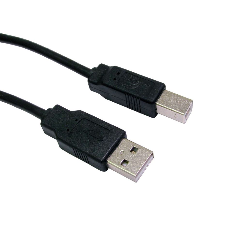 USB Lead (A Plug – B Plug) 3m - Leads - Digital - Cables & Leads 